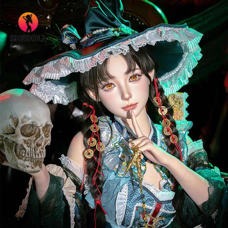 [SHEDOLL] Tanya(Jiang Xiao-TANG) 160cm | C-cup Gothic Witch · Blood-Stained Dress & Bandages · Poseable Joints | Halloween Succubus Doll